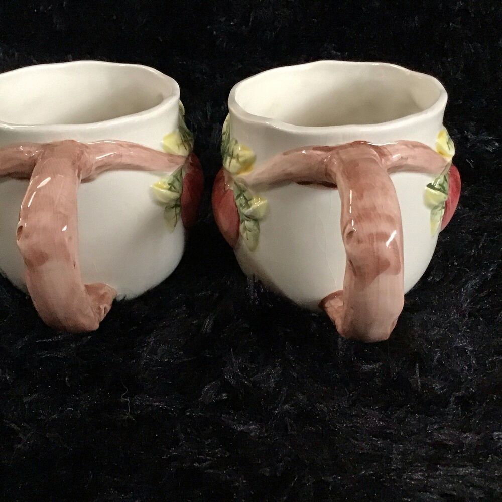 Carolyn Bessette Kennedy 3D Apple Mugs 1992 Vintage Cottage Farmhouse - Picture 4 of 8